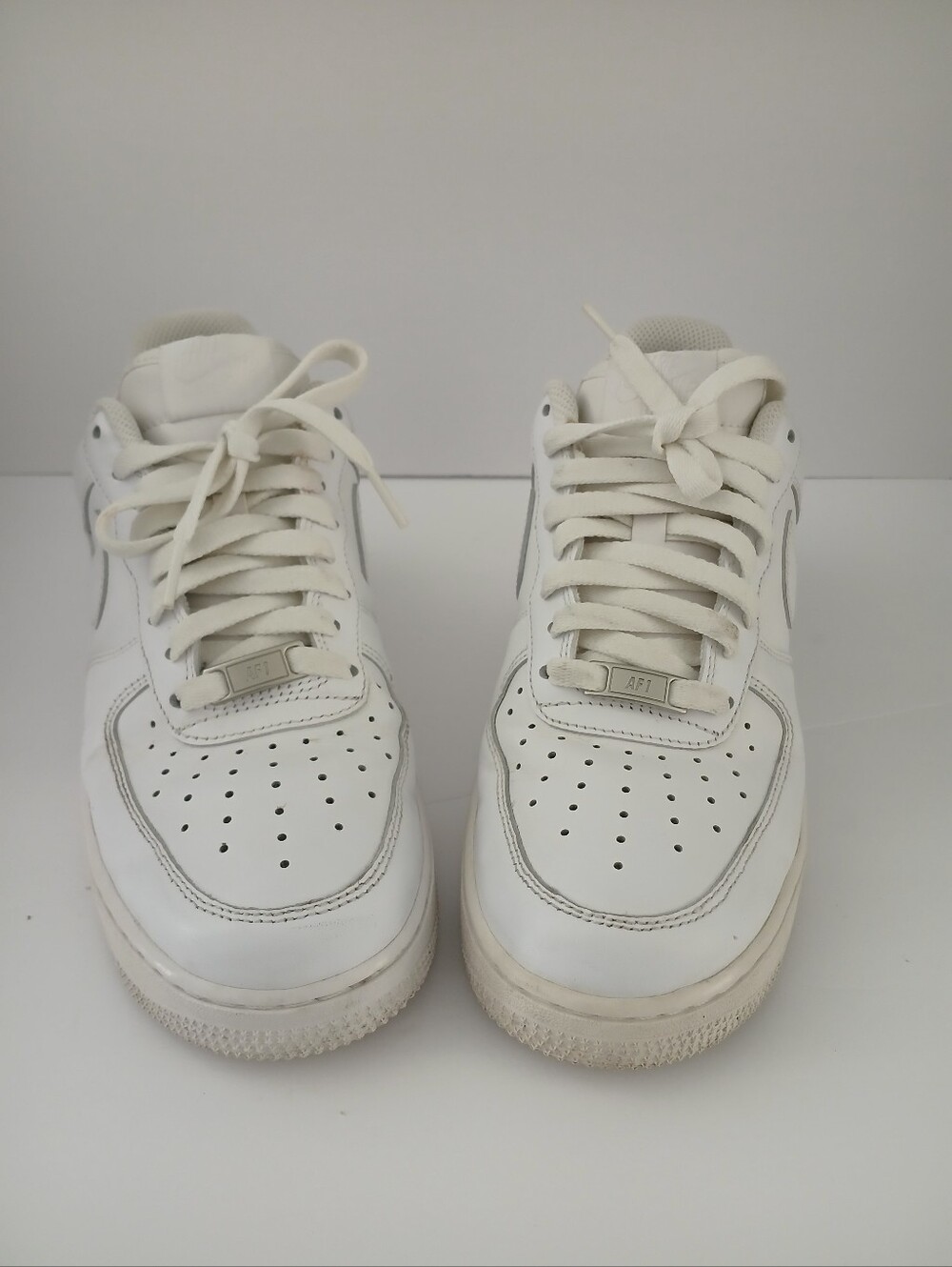 Nike Air Force 1 Low Triple White Sneakers Men's Size 8